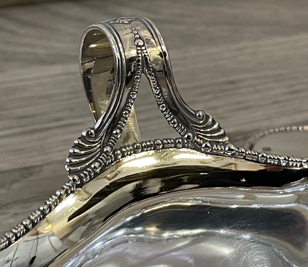 Edwardian Solid Silver Sauce Boat on Stand, 1905 View VIII