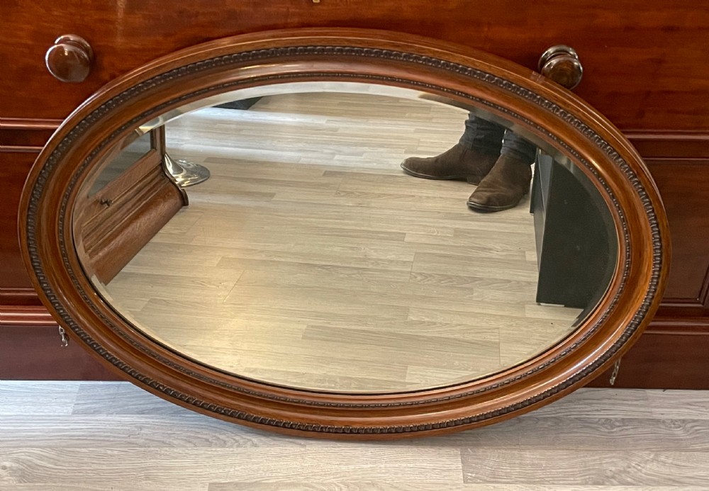 Edwardian Oval Overmantle Mirror  View II
