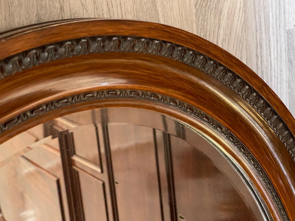 Edwardian Oval Overmantle Mirror  View VI