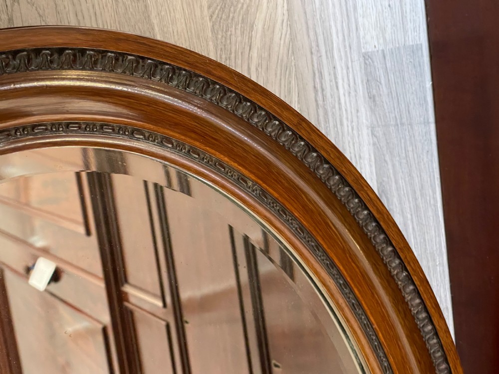 Edwardian Oval Overmantle Mirror  View VII