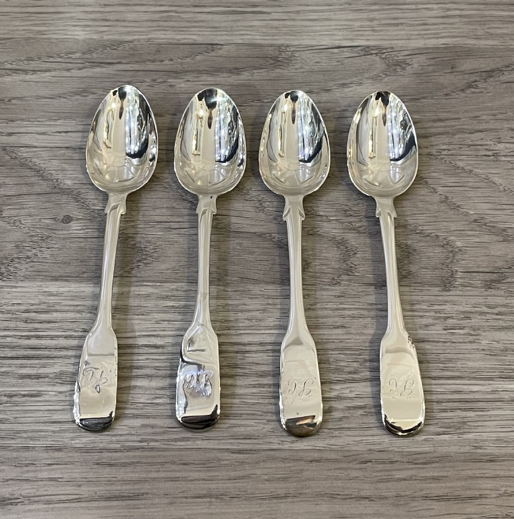 Set Four George IV  Silver Tea Spoons