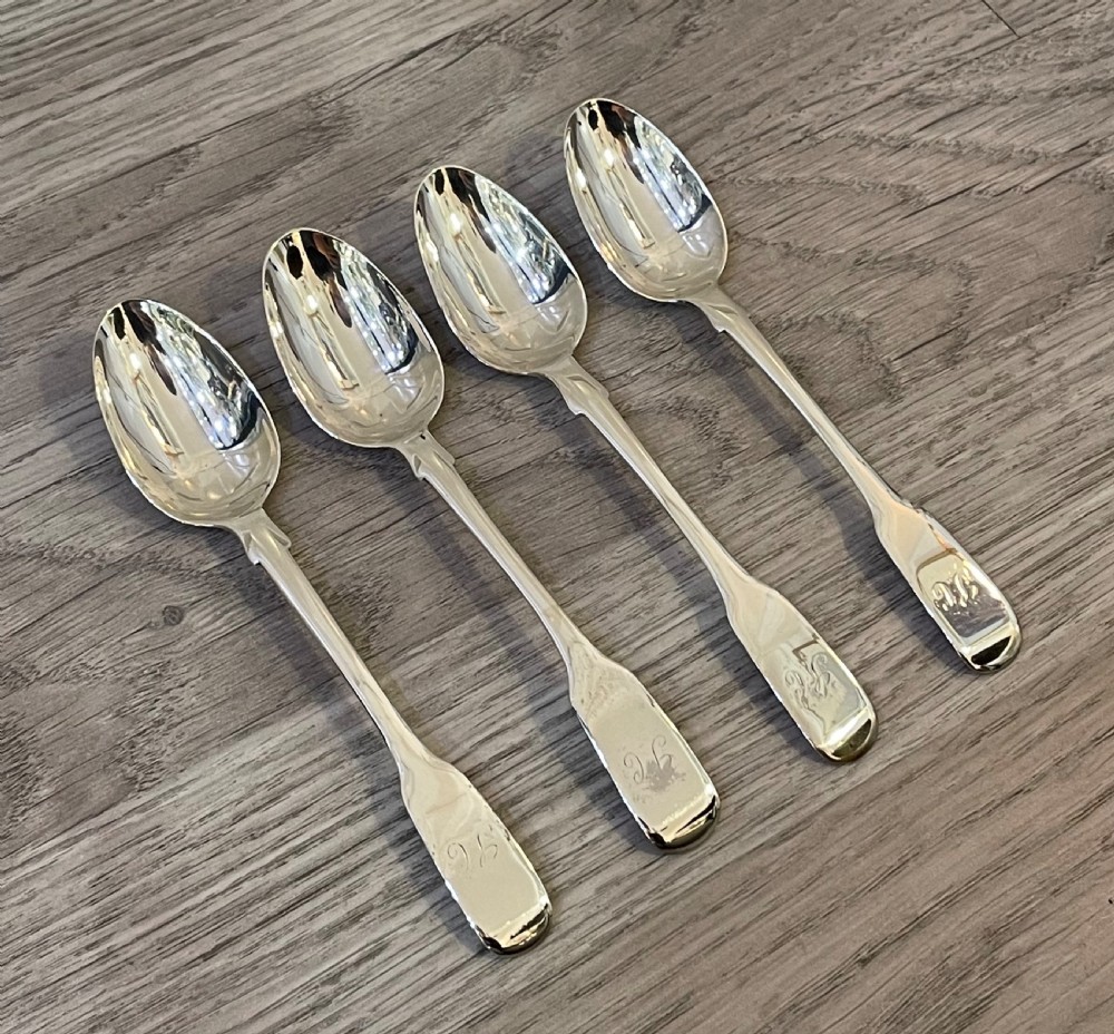 Set Four George IV  Silver Tea Spoons View II