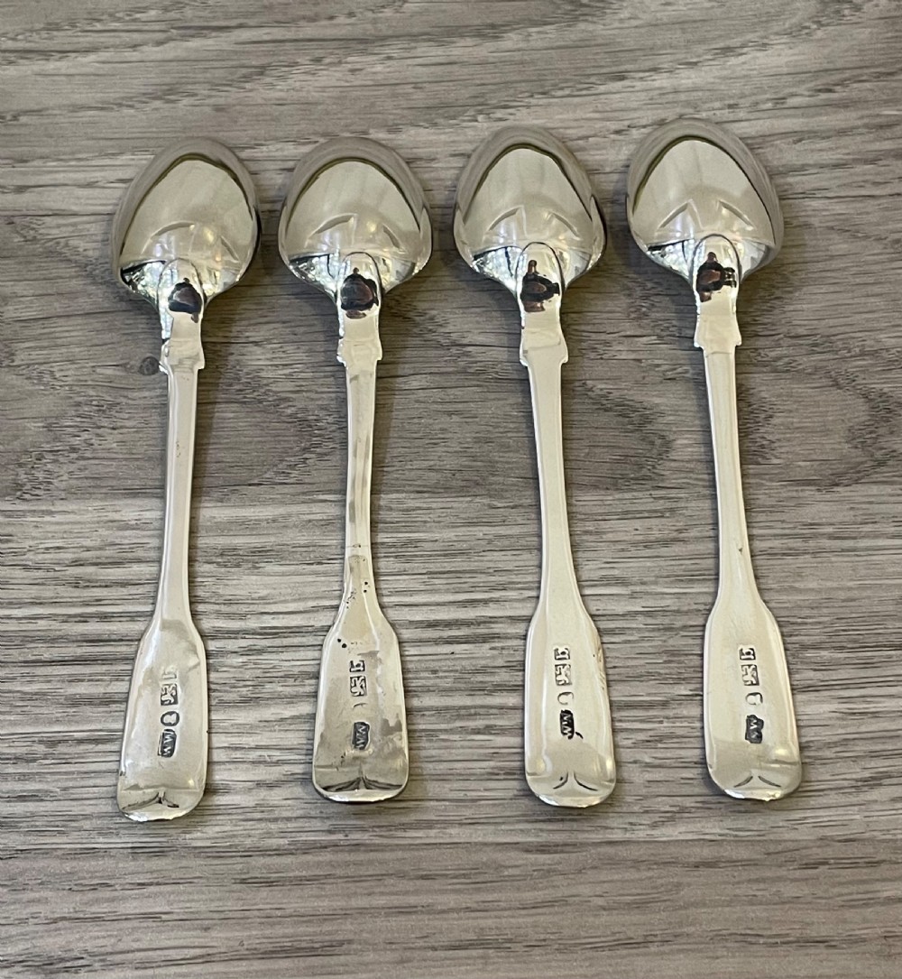 Set Four George IV  Silver Tea Spoons View III