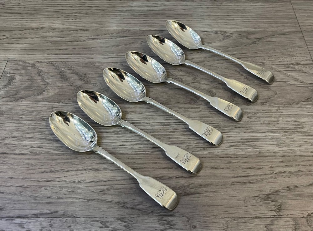 Set of Six Victorian Solid Silver Spoons View IV