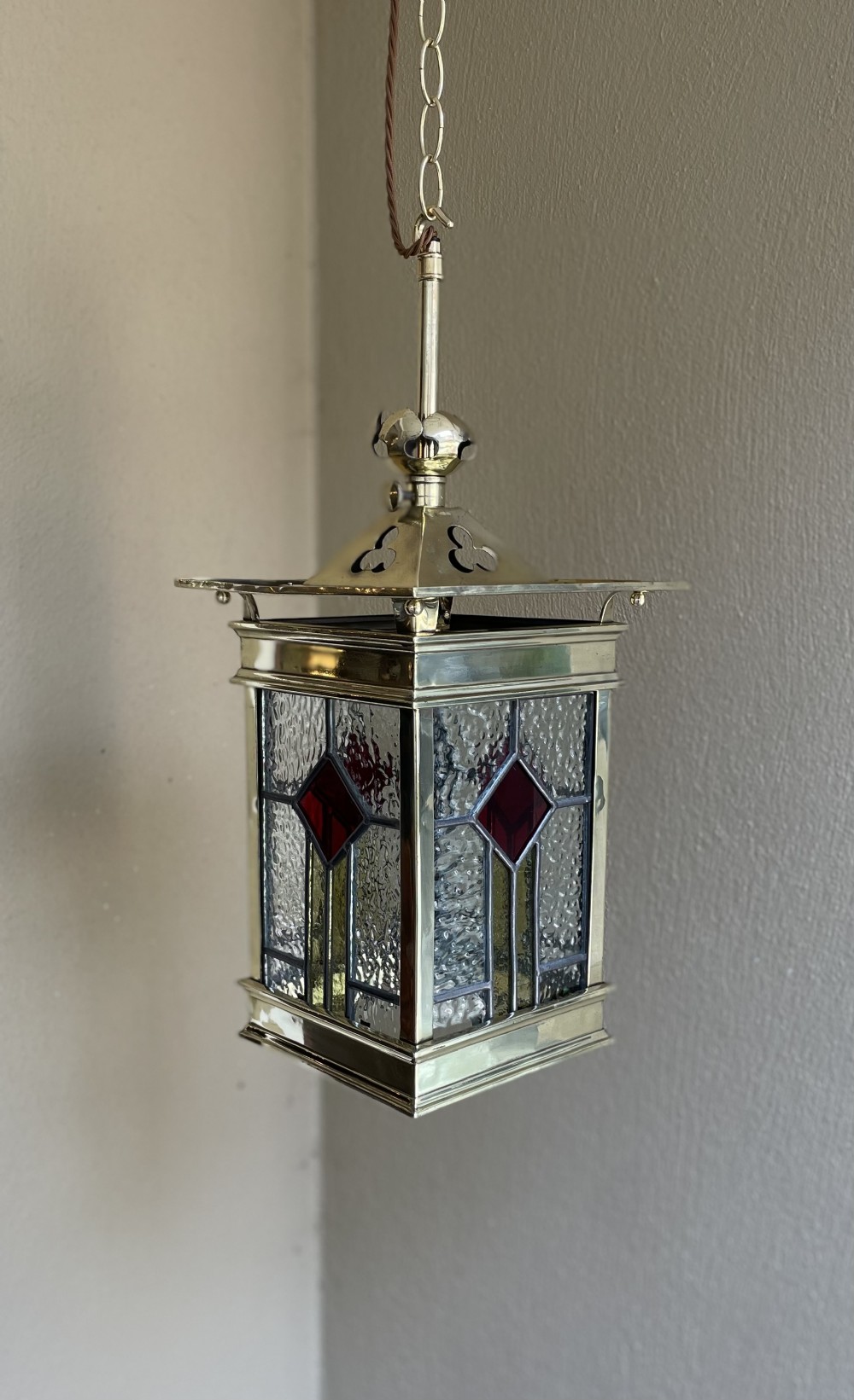 Stunning Arts & Crafts Hall Lantern 
