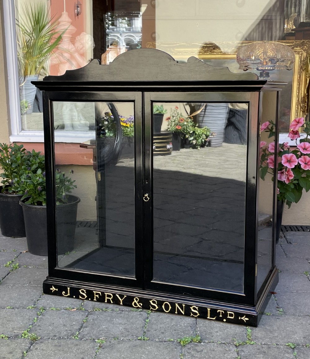 Victorian J S Fry Chocolate Display Cabinet