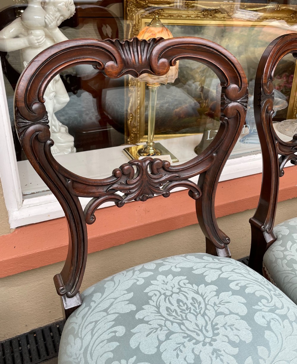 Superb Set of Four William IV Rosewood Dining Chairs by J Sinclair View IV