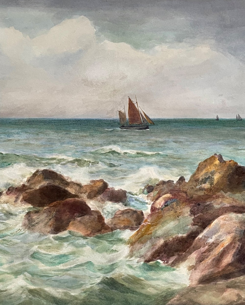 Marine Watercolour by James Aitken (1853-1935) View II