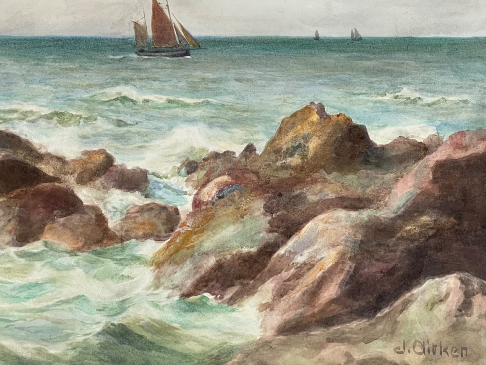 Marine Watercolour by James Aitken (1853-1935) View III