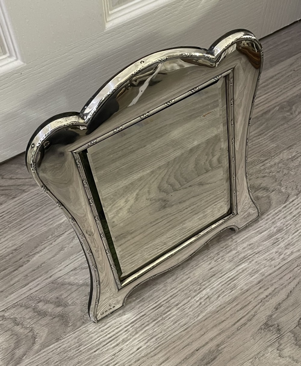 Edwardian Solid Silver Dressing Table Mirror, 1909 View II