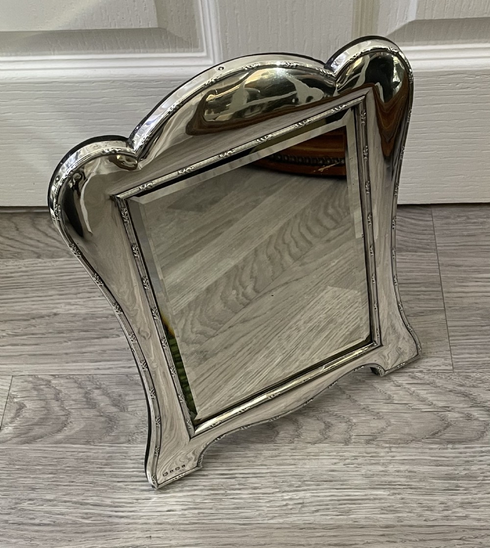 Edwardian Solid Silver Dressing Table Mirror, 1909 View III