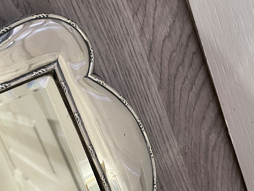 Edwardian Solid Silver Dressing Table Mirror, 1909 View VIII