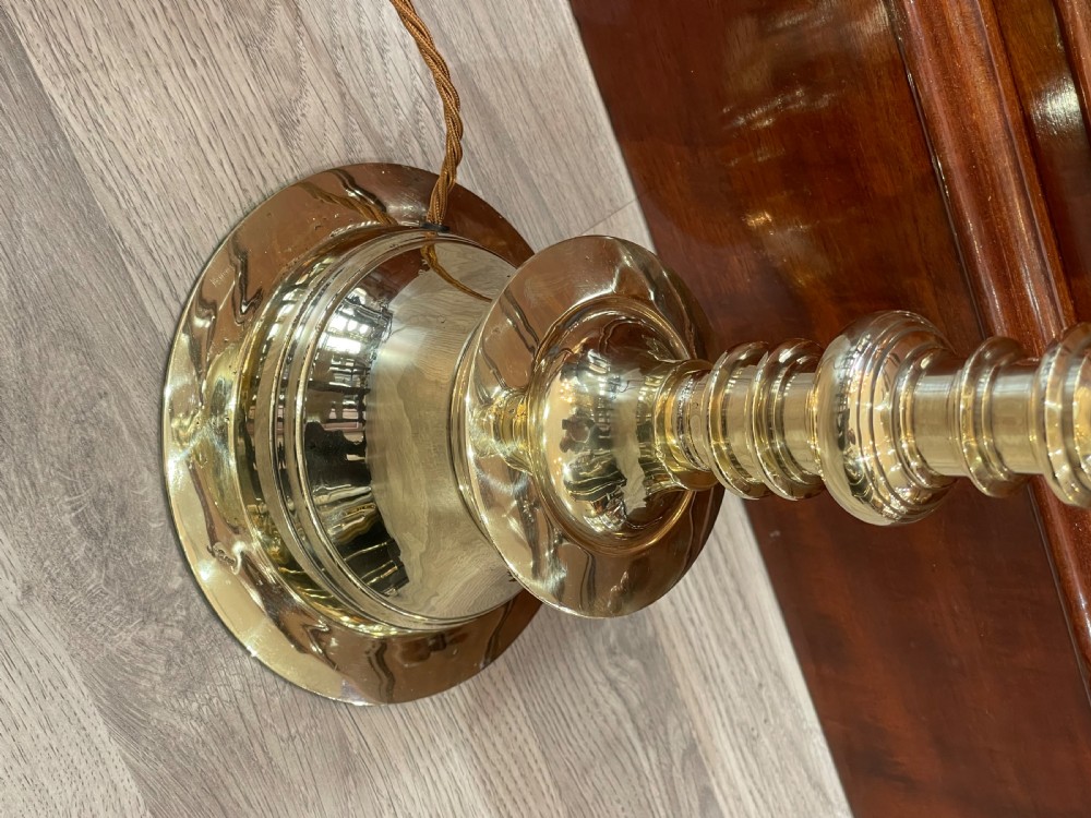 Large Ecclesiastical Solid Brass Table Lamp  View III