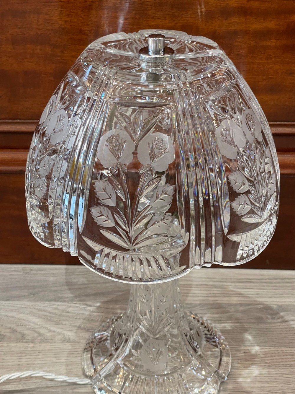 Early 20th Century American Cut Glass Table Lamp View II