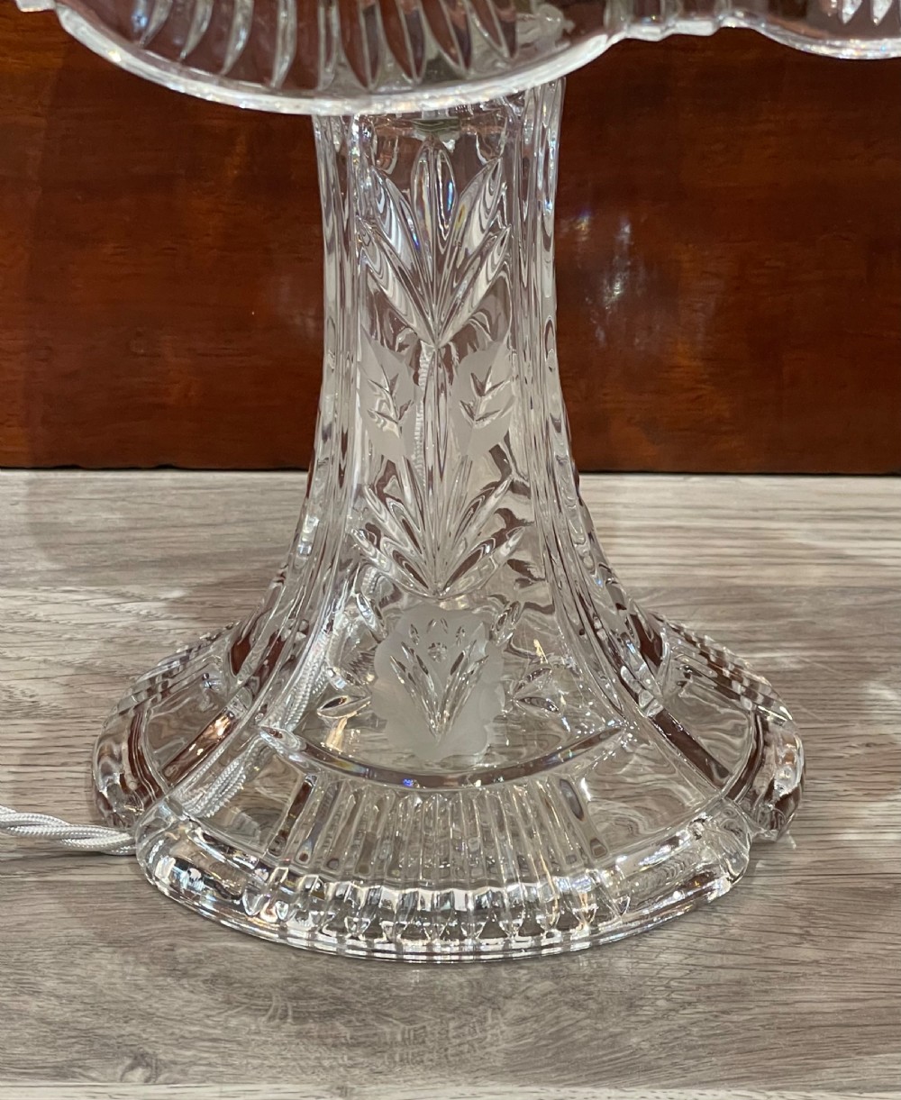 Early 20th Century American Cut Glass Table Lamp View III