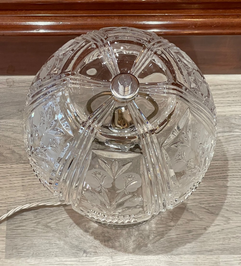 Early 20th Century American Cut Glass Table Lamp View VI