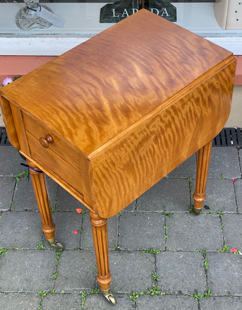Quality Early Victorian Pembroke Table Bedside By Holland & Sons View IX