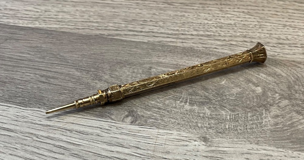 Victorian Gold Cased Propelling Pencil View II