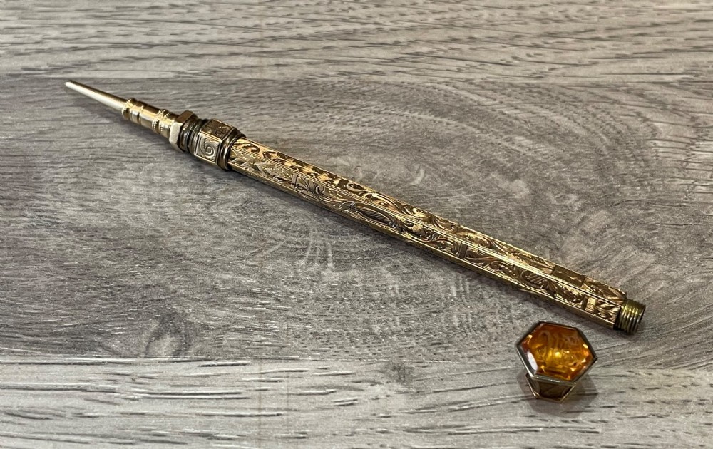 Victorian Gold Cased Propelling Pencil View III