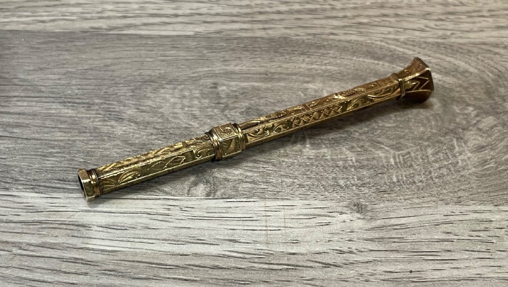 Victorian Gold Cased Propelling Pencil View V