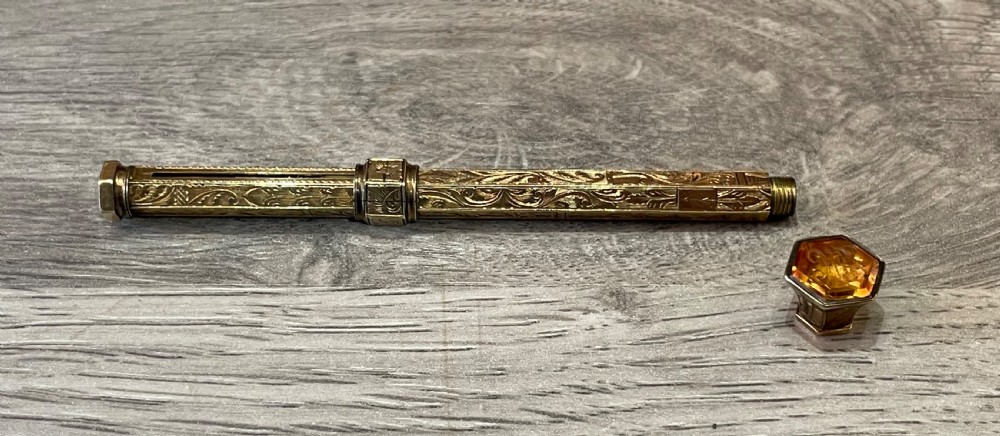 Victorian Gold Cased Propelling Pencil View VI