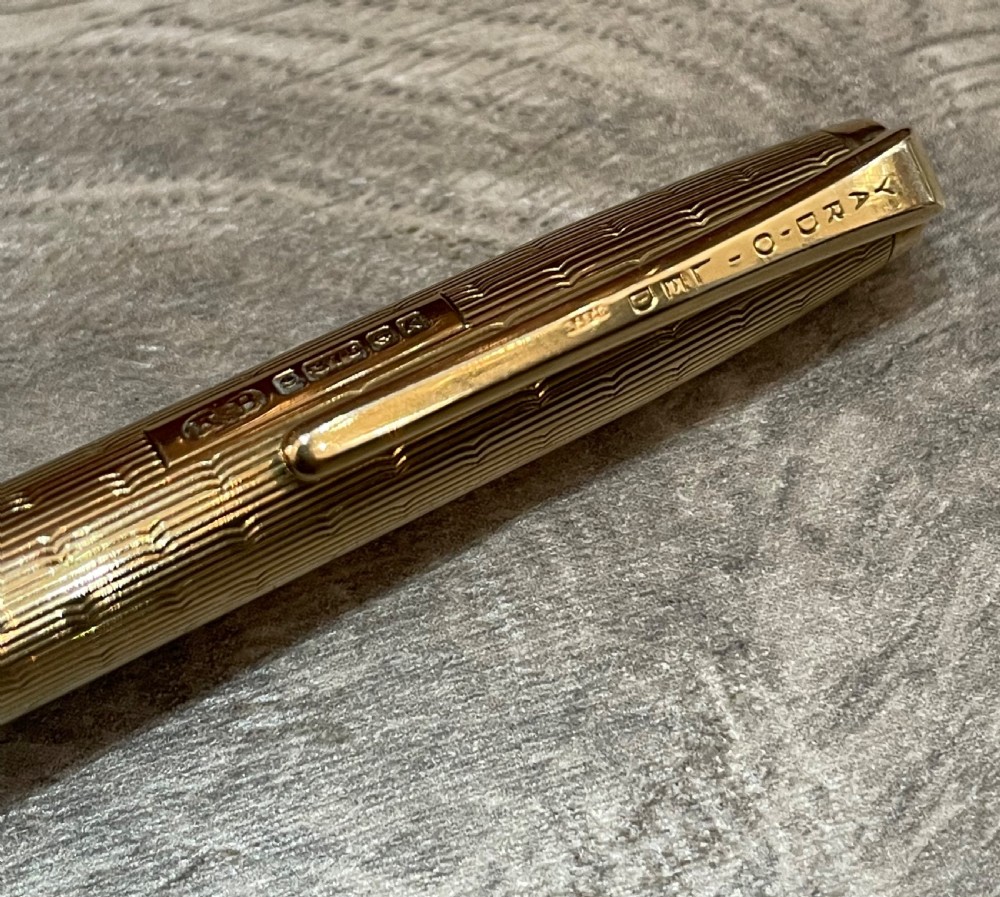 9ct Gold Yard of Led Propelling Pencil View V