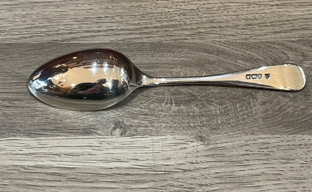 George V Solid Silver Christening Childs Spoon with Enamel Decoration  View V