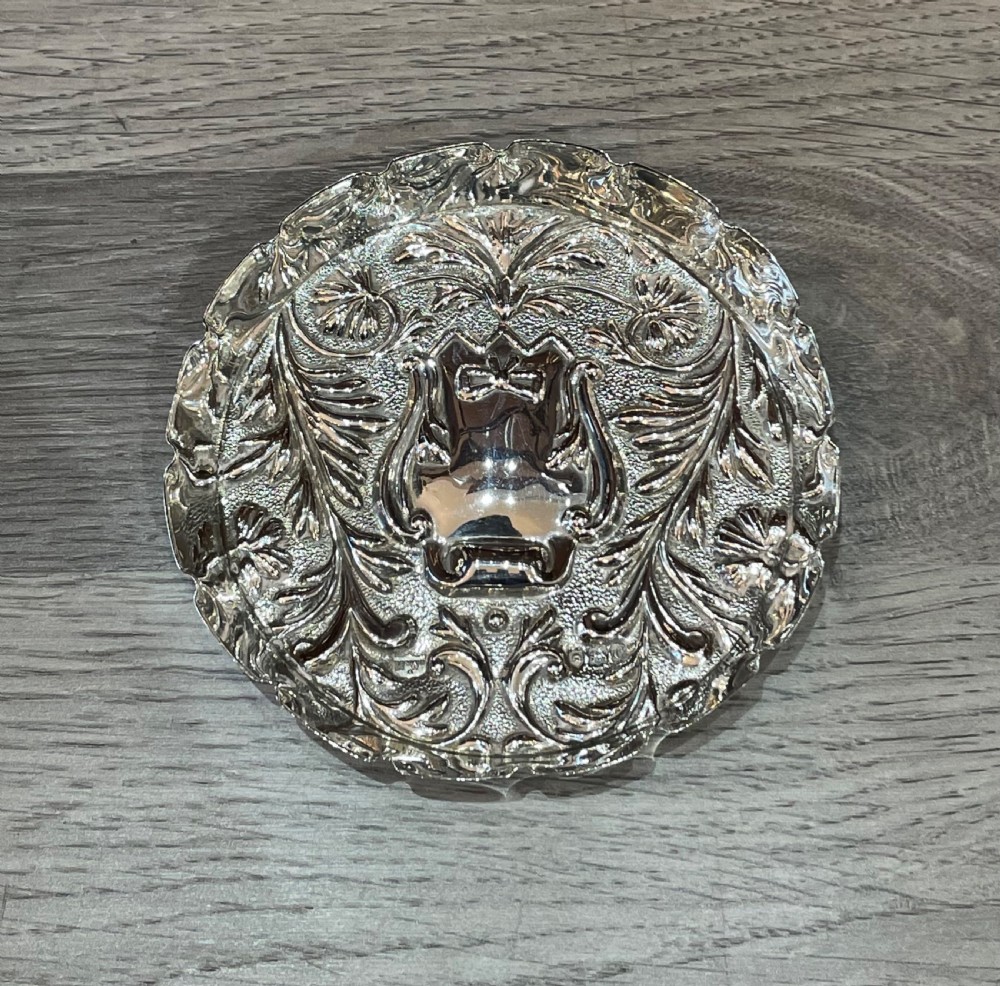 Victorian Solid Silver Pin Dish by Mappin and Webb 