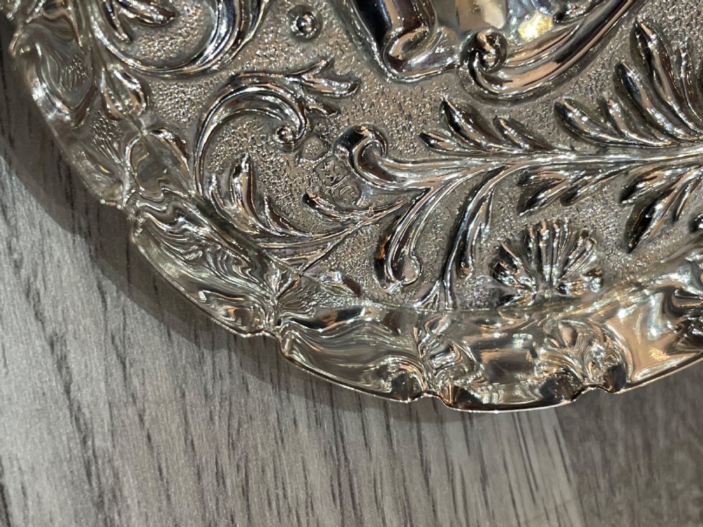 Victorian Solid Silver Pin Dish by Mappin and Webb  View III