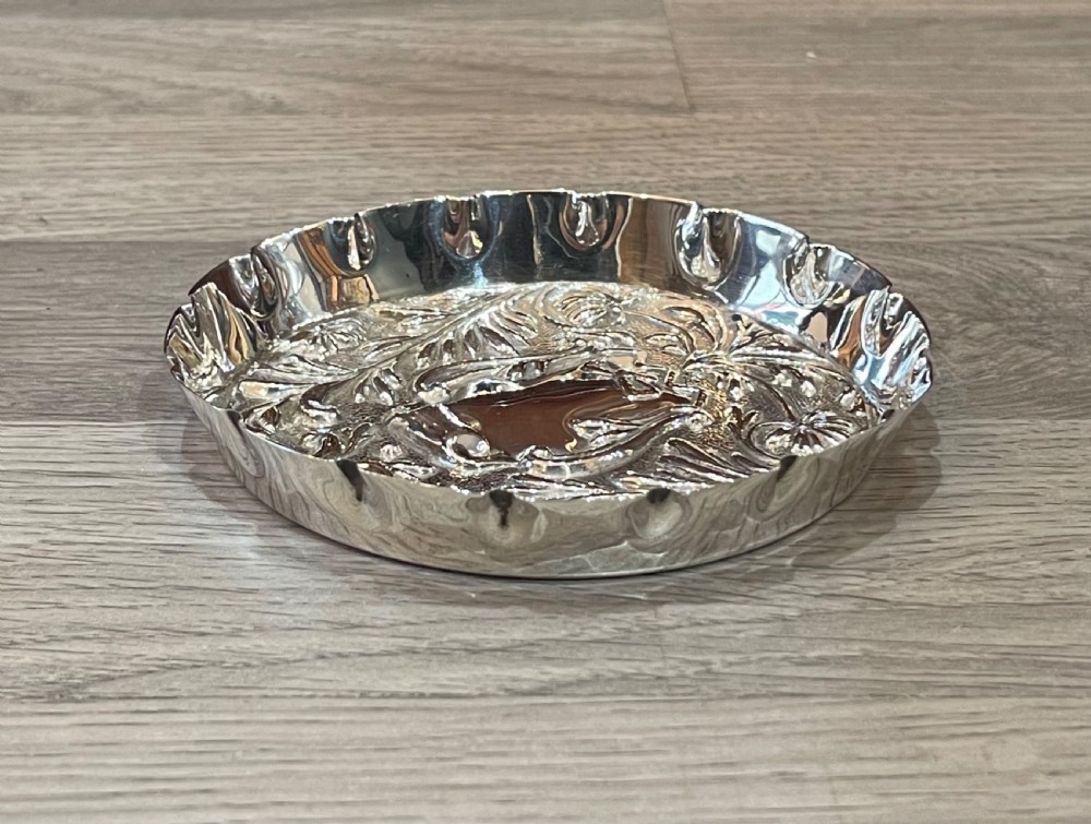 Victorian Solid Silver Pin Dish by Mappin and Webb  View IV