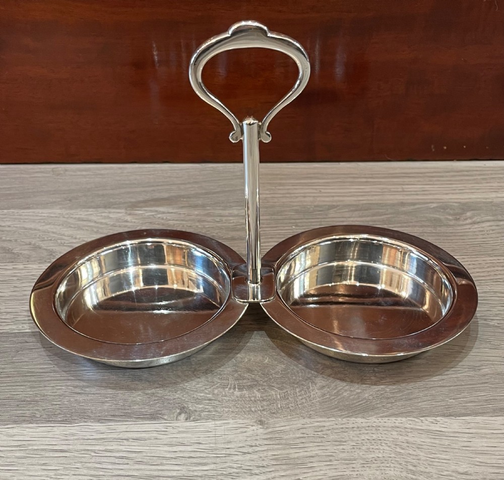 Silver Plated Twin Bottle Coaster by Hukin & Heath