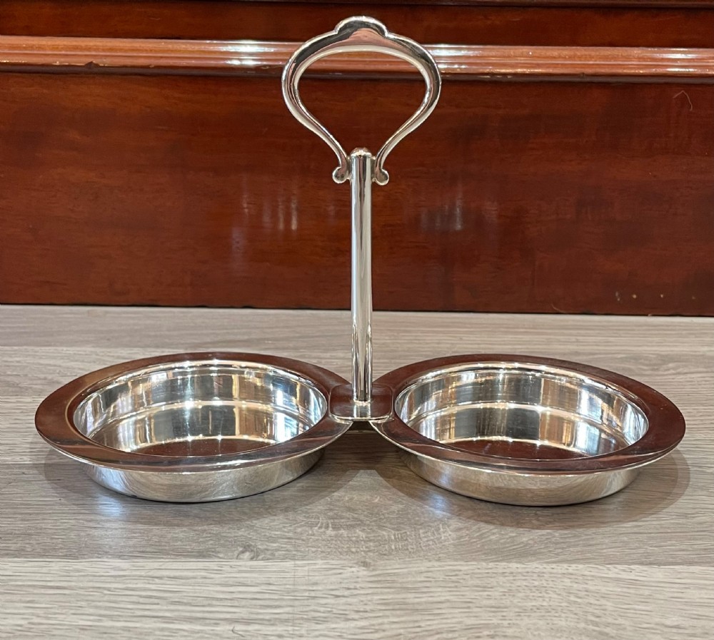 Silver Plated Twin Bottle Coaster by Hukin & Heath View II