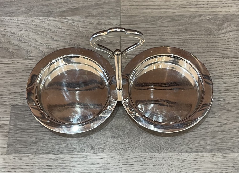 Silver Plated Twin Bottle Coaster by Hukin & Heath View III