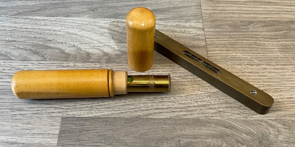 Two Rabone of Birmingham Brass Spirit Levels  