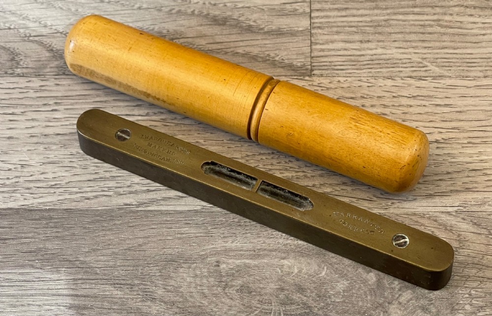 Two Rabone of Birmingham Brass Spirit Levels   View III