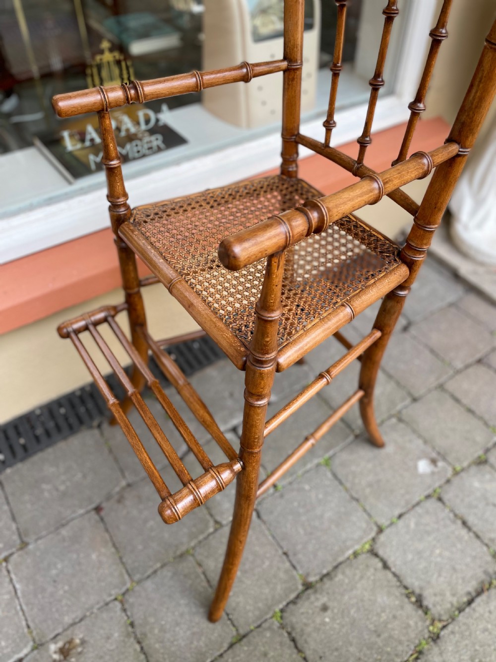 Victorian Faux Bamboo Childs High Chair View VI