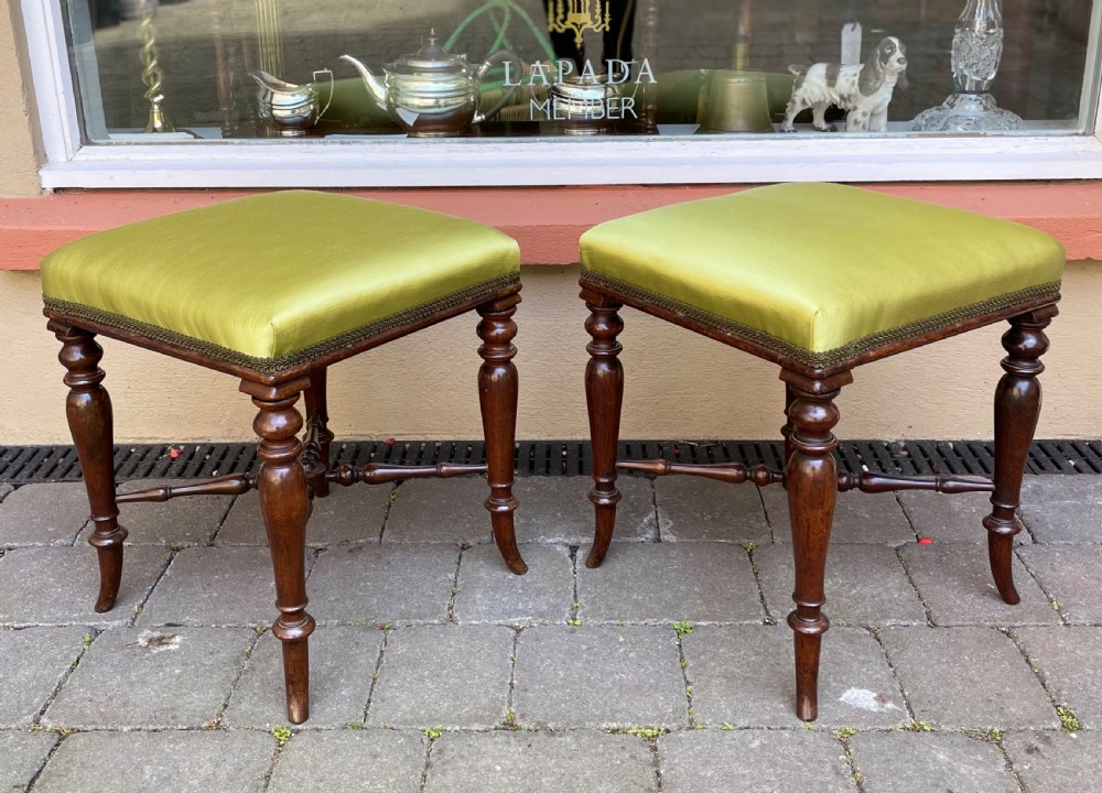 Pair of Regency Rosewood Stools