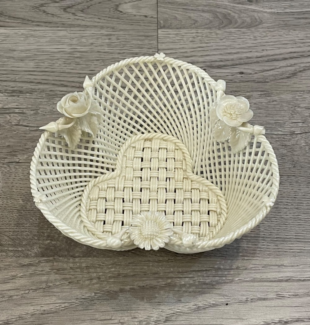 Victorian Belleek Basket 