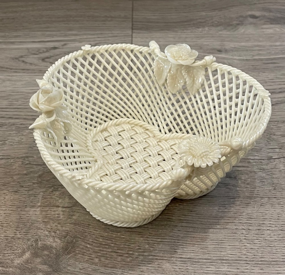 Victorian Belleek Basket  View II