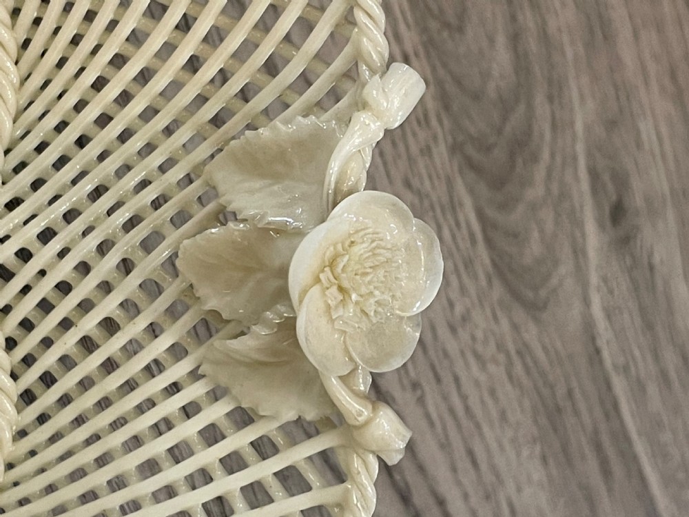 Victorian Belleek Basket  View III