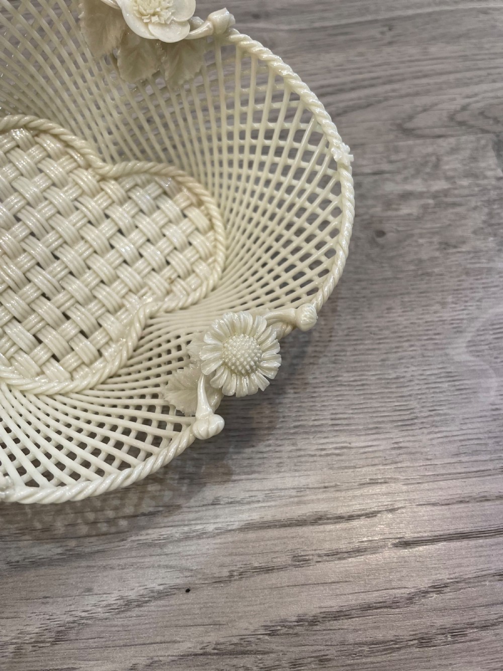 Victorian Belleek Basket  View V