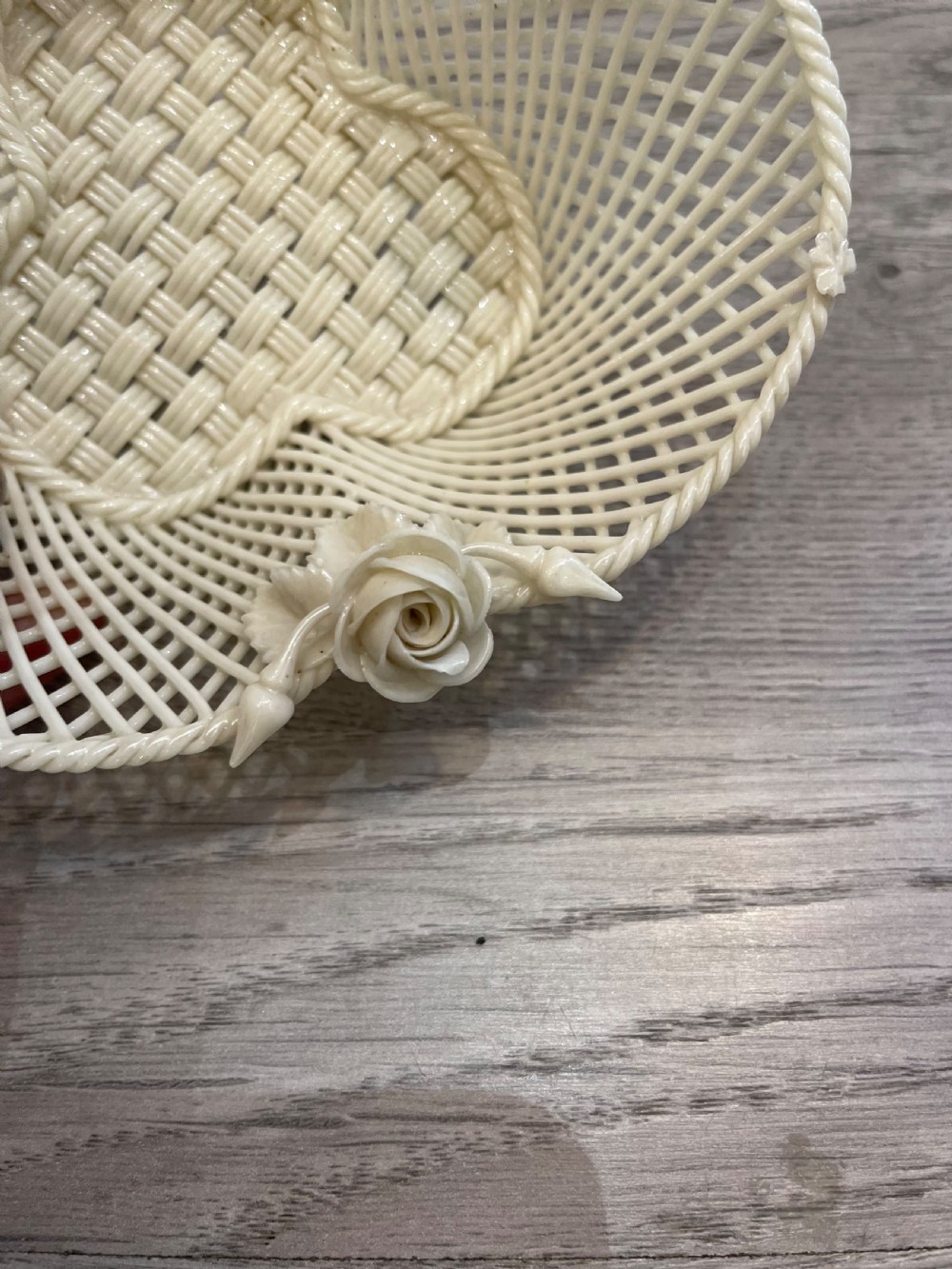 Victorian Belleek Basket  View VI