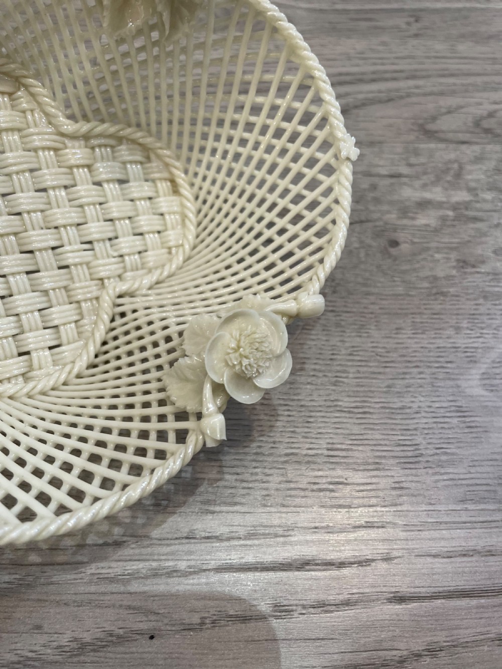 Victorian Belleek Basket  View VII