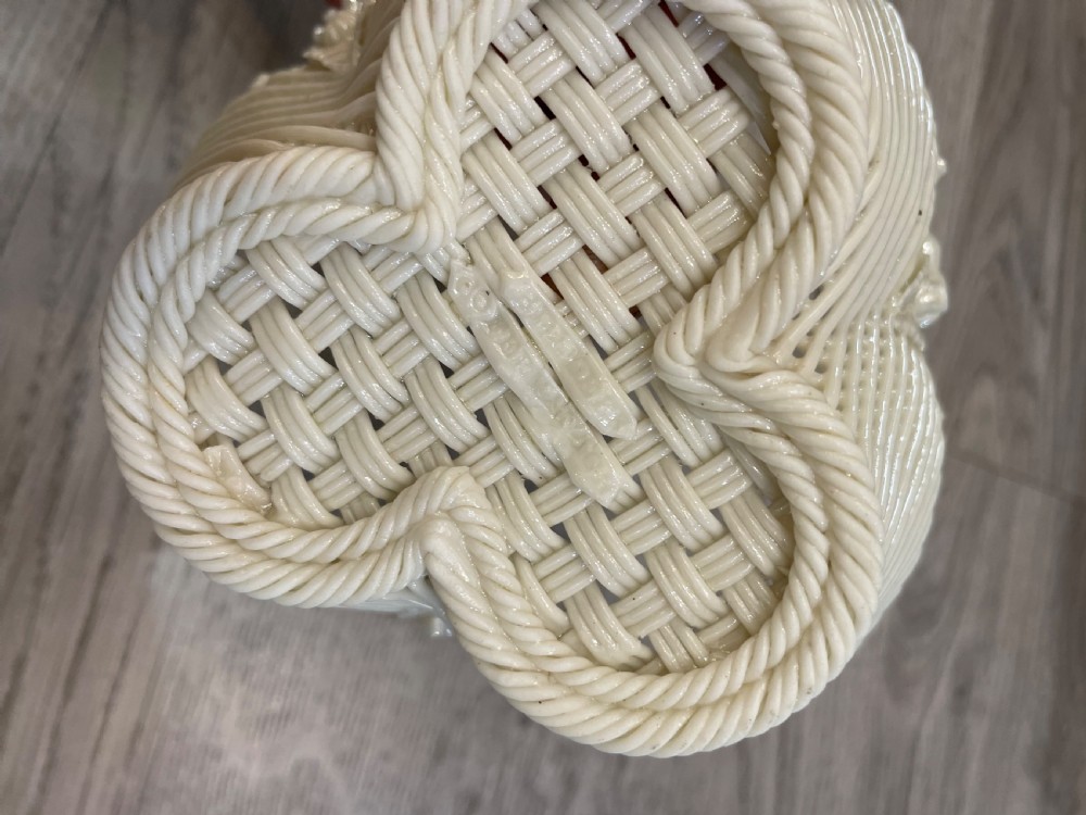 Victorian Belleek Basket  View VIII