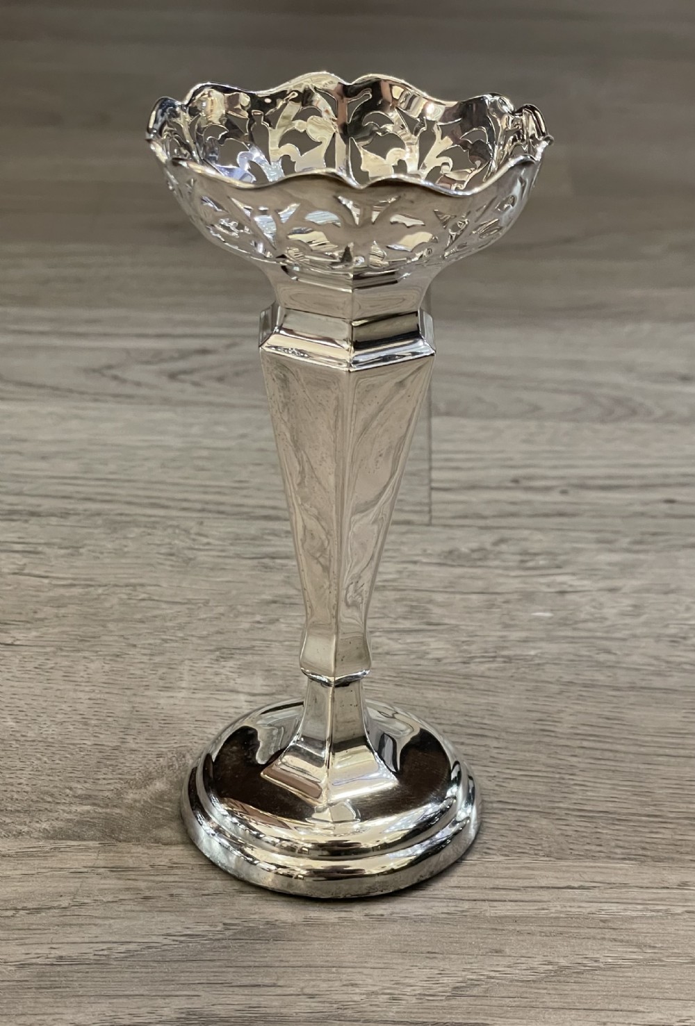 George V Solid Silver Posy Flower Vase
