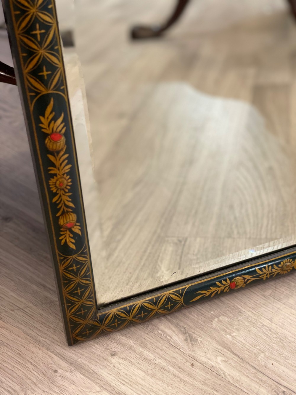 Edwardian Chinoiserie Wall Mirror View II