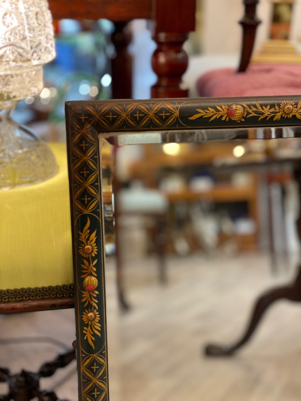 Edwardian Chinoiserie Wall Mirror View IV