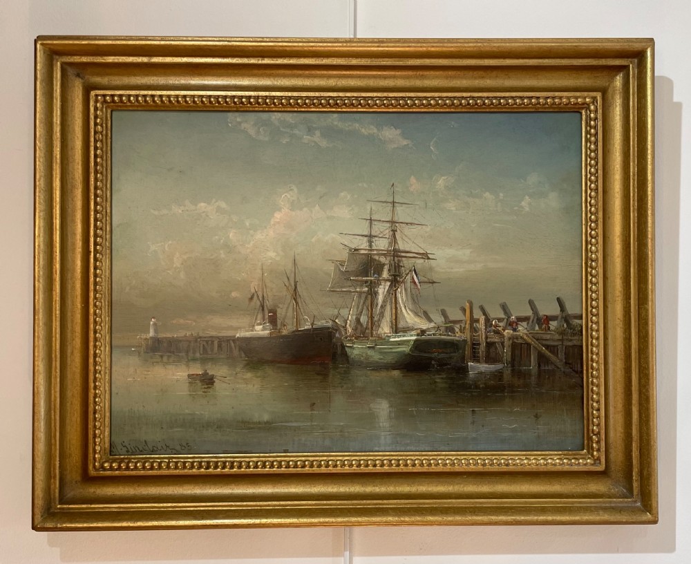 Victorian Marine Oil Painting by Max Sinclair 
