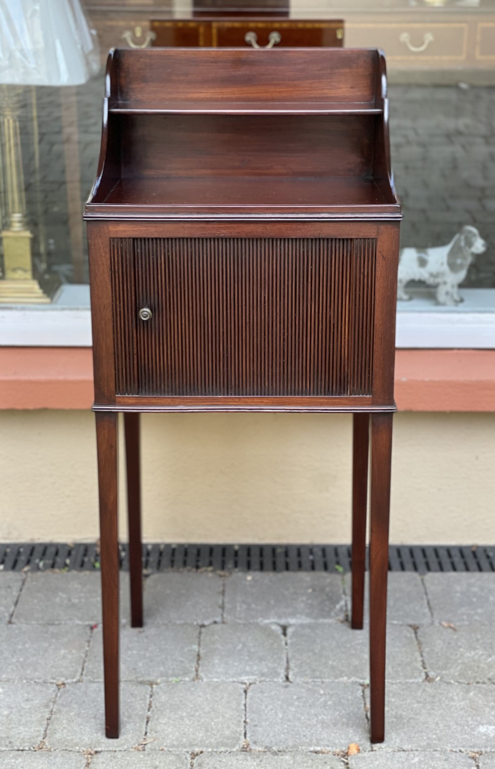 George III Mahogany Bedside Table Cupboard