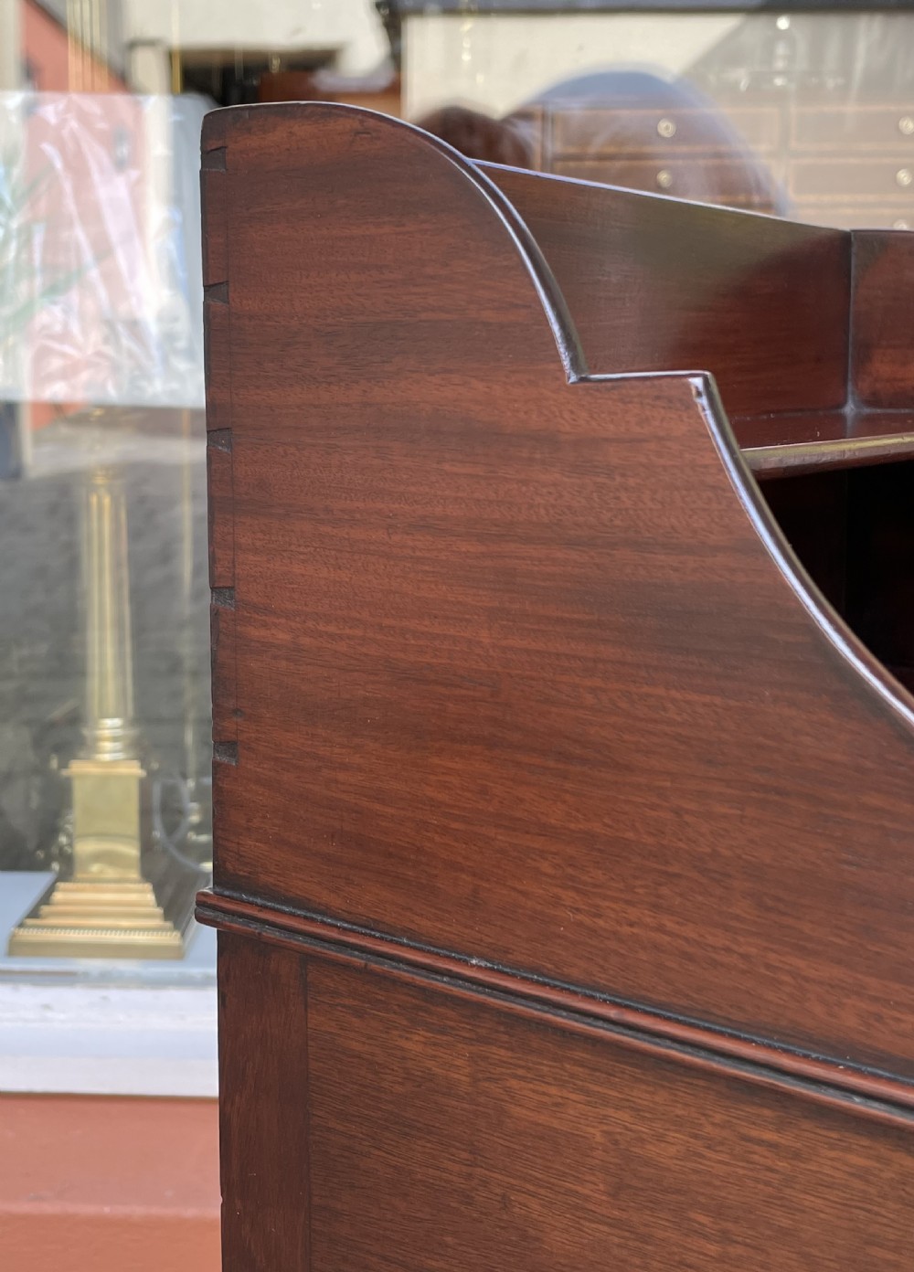 George III Mahogany Bedside Table Cupboard View VII